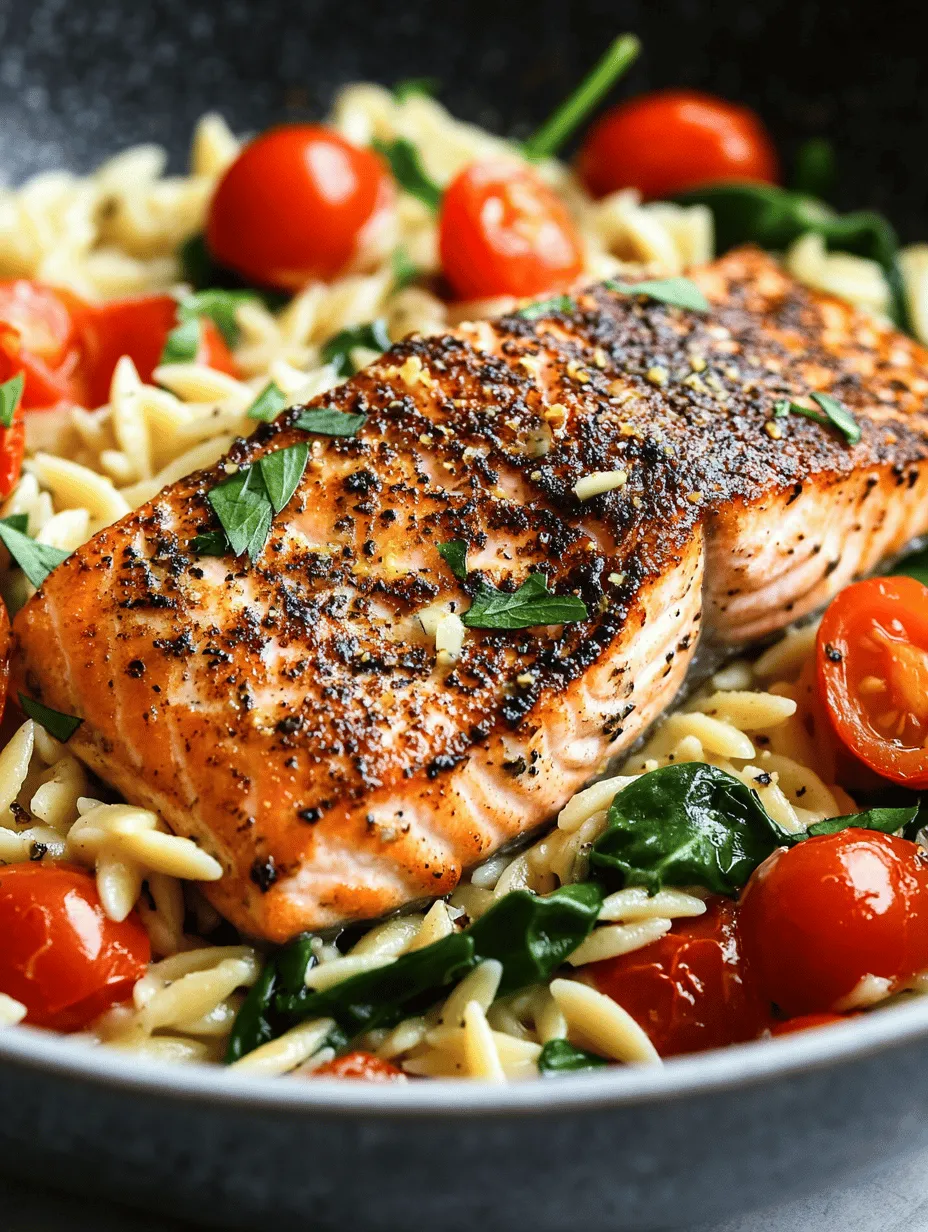 Are you searching for a quick, delicious, and nutritious meal that requires minimal cleanup? Look no further than our One Skillet Salmon with Lemon Orzo. This delightful dish captures the essence of fresh ingredients and vibrant flavors, all while being easy on your schedule and the environment—thanks to the single skillet cooking method. The combination of perfectly seared salmon and zesty lemon orzo creates a meal that is not only visually appealing but also bursting with flavor and health benefits.