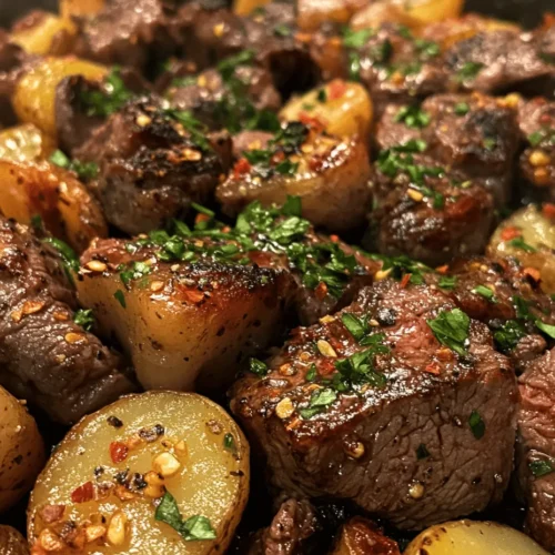 Are you in search of a dish that perfectly balances rich flavors and hearty textures? Look no further than the Garlic Butter Steak and Potatoes Skillet. This dish not only tantalizes the taste buds but also offers a satisfying and comforting meal that is sure to impress family and guests alike. With its robust combination of succulent sirloin steak, tender baby potatoes, and aromatic garlic butter, this skillet recipe has quickly become a favorite among home cooks.