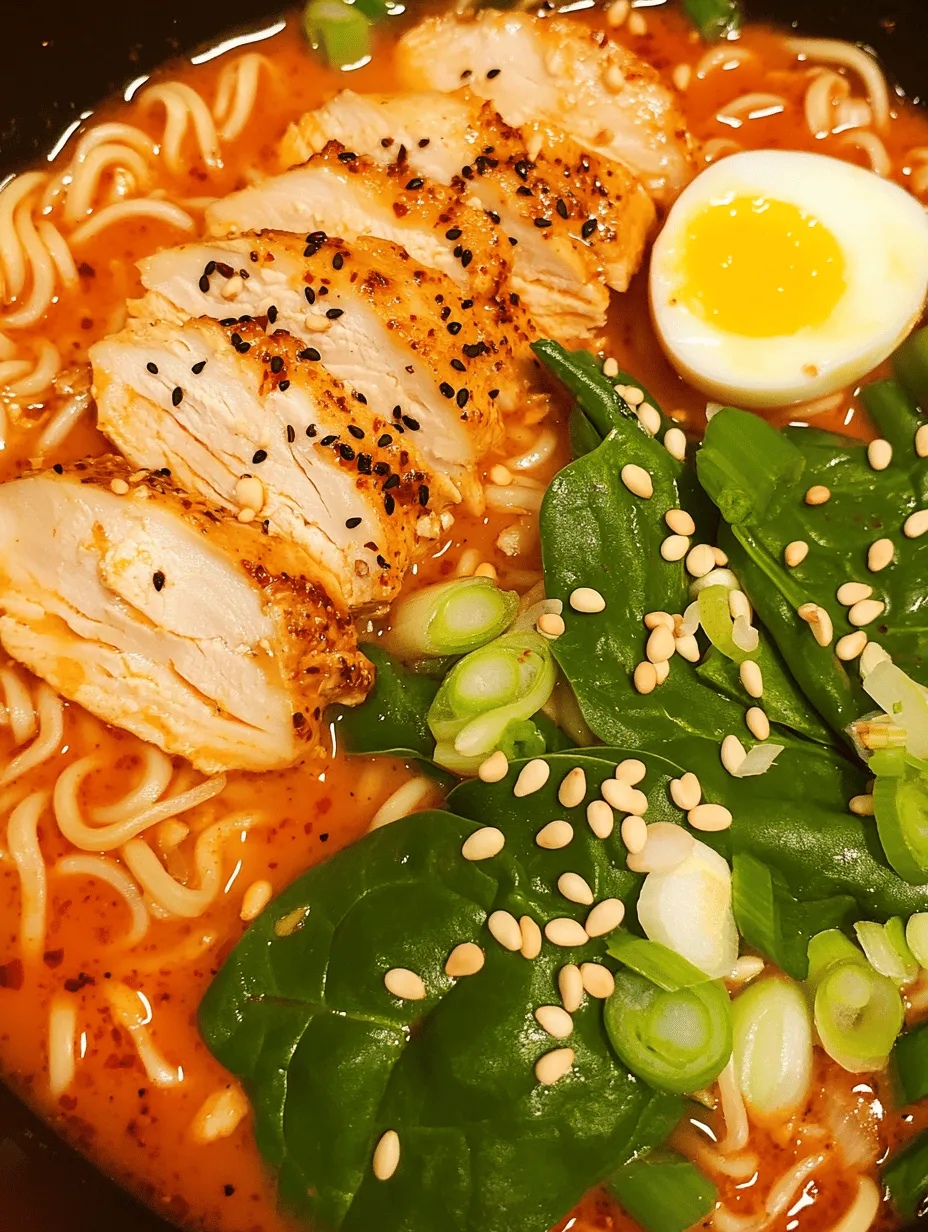 In the world of comfort food, few dishes can rival the heartiness and flavor explosion of ramen. This Fiery Chicken Ramen with Creamy Garlic Sauce not only warms the soul but also brings a delightful kick to your dining experience. Packed with tender chicken thighs, vibrant vegetables, and a rich, creamy sauce, this recipe is perfect for a cozy night in or impressing guests at your next dinner party. The combination of spicy and creamy elements creates a unique bowl of ramen that is both satisfying and memorable. Join us as we explore the components of this delicious dish, its cultural significance, and how to create it step by step.