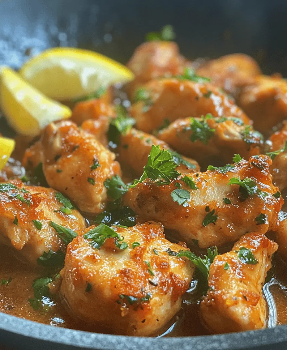 In the realm of quick and delectable dishes, Garlic Butter Chicken Bites stand out as an irresistible choice. This recipe combines juicy chicken pieces with a rich garlic butter sauce, creating a dish that’s perfect for weeknight dinners or entertaining guests. With just a handful of ingredients, it’s simple enough for novice cooks yet impressive enough to wow your family and friends. This article will guide you through the ingredients, preparation, cooking methods, and some fascinating facts about this dish, ensuring you enjoy every bite.