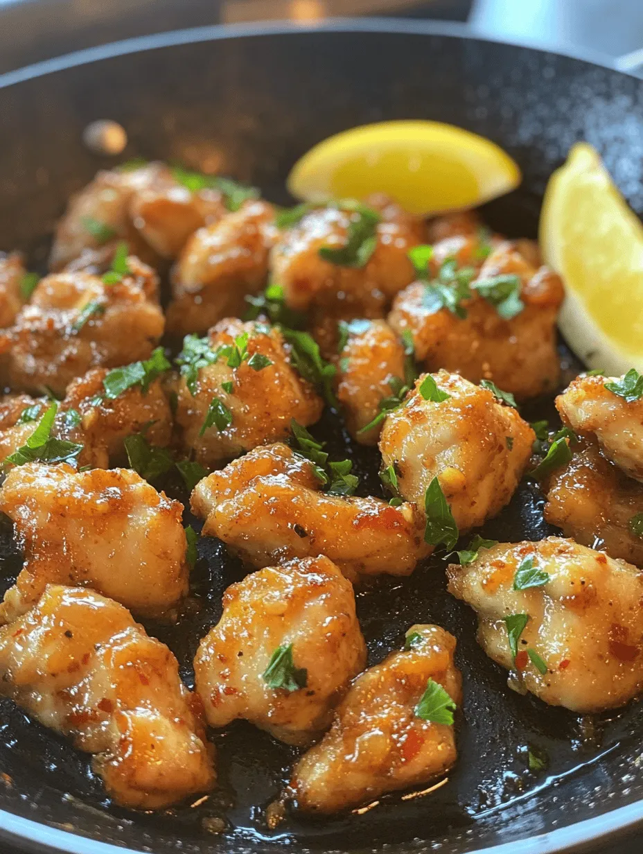 In the realm of quick and delectable dishes, Garlic Butter Chicken Bites stand out as an irresistible choice. This recipe combines juicy chicken pieces with a rich garlic butter sauce, creating a dish that’s perfect for weeknight dinners or entertaining guests. With just a handful of ingredients, it’s simple enough for novice cooks yet impressive enough to wow your family and friends. This article will guide you through the ingredients, preparation, cooking methods, and some fascinating facts about this dish, ensuring you enjoy every bite.