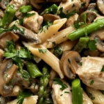 Are you in search of a meal that brings comfort, flavor, and nutrition to your dinner table without consuming your entire evening? Look no further than Creamy Mushroom and Asparagus Chicken Penne! This dish perfectly marries the earthiness of mushrooms and the freshness of asparagus with tender chicken and perfectly cooked penne pasta, all enveloped in a luscious creamy sauce. Not only is this recipe a crowd-pleaser, but it can also be prepared quickly, making it an ideal choice for busy families and weeknight dinners. Pasta lovers will find themselves enchanted by the delightful blend of flavors and textures in this dish, while health-conscious eaters will appreciate the balance of protein and vegetables.