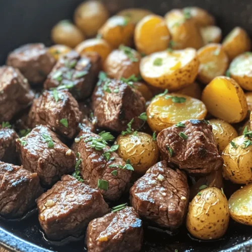 To achieve the best results in your Garlic Butter Steak Bites and Potatoes, it’s vital to understand the roles of each ingredient. Let’s dive into the main components that make this dish shine.