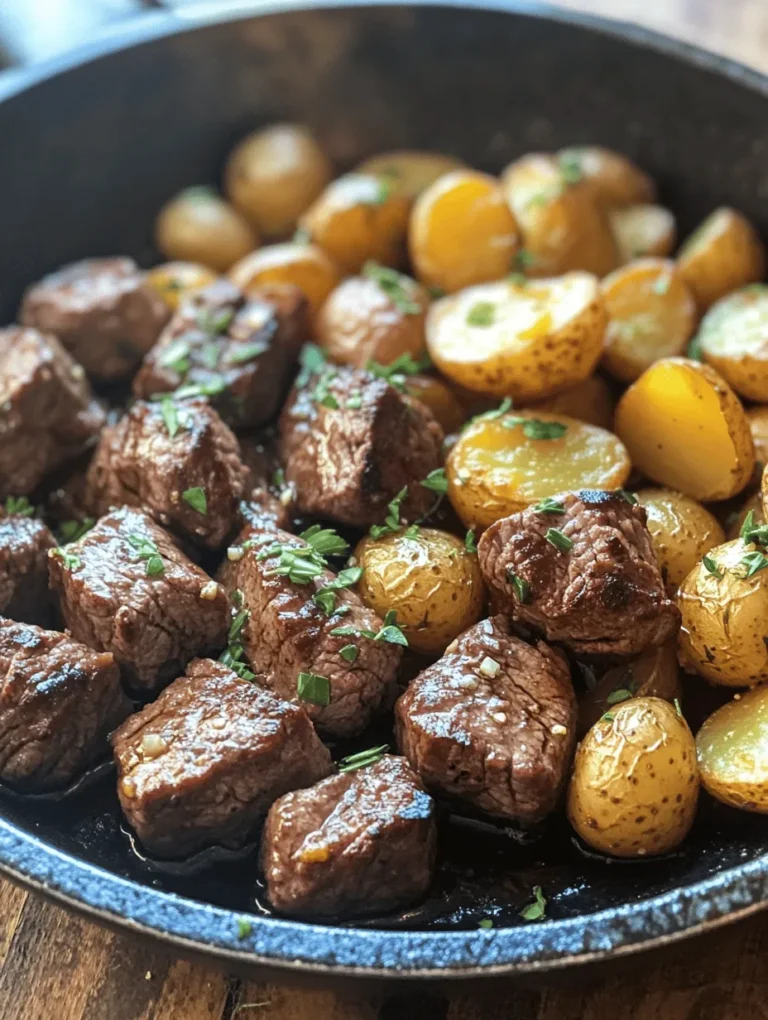 To achieve the best results in your Garlic Butter Steak Bites and Potatoes, it’s vital to understand the roles of each ingredient. Let’s dive into the main components that make this dish shine.