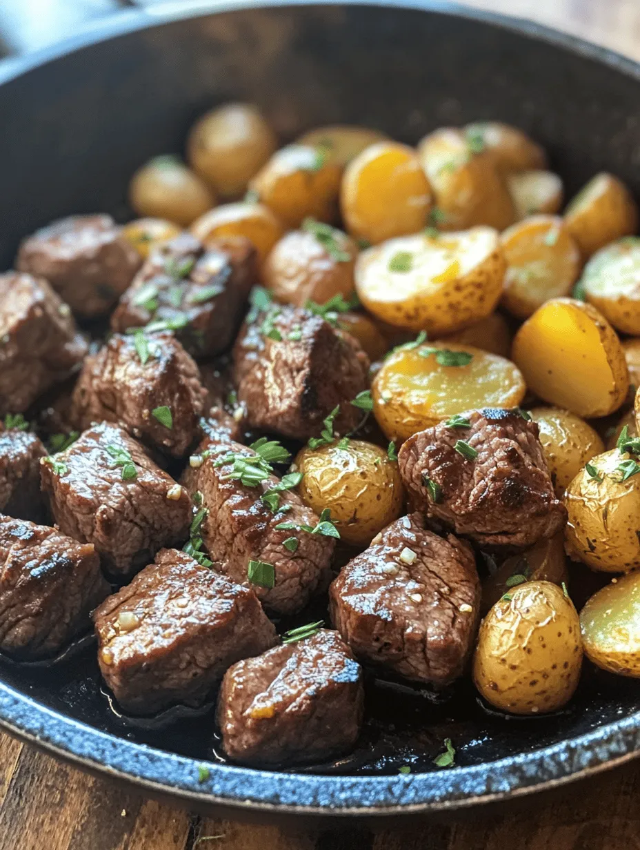 To achieve the best results in your Garlic Butter Steak Bites and Potatoes, it’s vital to understand the roles of each ingredient. Let’s dive into the main components that make this dish shine.