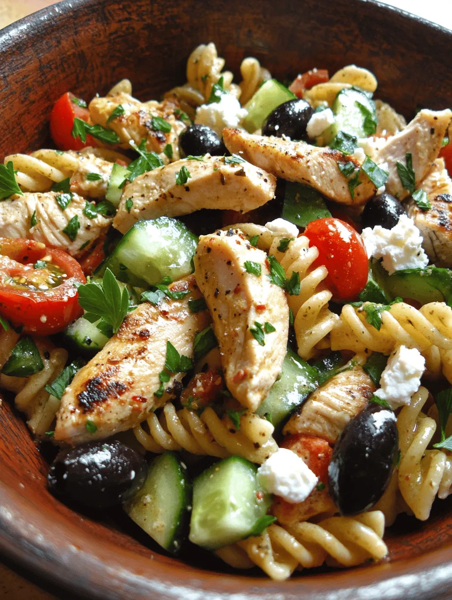 Explore the vibrant flavors and wholesome ingredients of Mediterranean cuisine with this delightful Mediterranean Chicken Pasta Salad. This dish combines tender rotini pasta, juicy chicken, and a variety of fresh vegetables, all tossed in a zesty dressing. Perfect for a light lunch, dinner, or a picnic, this recipe is not just easy to prepare but also packed with nutrients. In this article, we will delve into the ingredients, preparation methods, variations, and the health benefits of this refreshing salad.