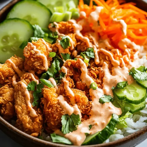 The Bang Bang Chicken Bowl is a vibrant and flavorful dish that has captured the hearts of food enthusiasts around the globe. This delightful recipe combines tender, crispy chicken with a luscious sauce, served over a bed of wholesome rice and fresh vegetables. Perfect for any occasion, from casual weeknight dinners to festive gatherings, this bowl promises to be a crowd-pleaser. Its unique fusion of textures and flavors makes it not just a meal, but an experience that tantalizes the taste buds.