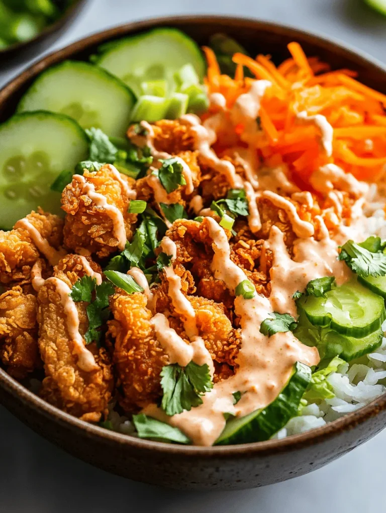The Bang Bang Chicken Bowl is a vibrant and flavorful dish that has captured the hearts of food enthusiasts around the globe. This delightful recipe combines tender, crispy chicken with a luscious sauce, served over a bed of wholesome rice and fresh vegetables. Perfect for any occasion, from casual weeknight dinners to festive gatherings, this bowl promises to be a crowd-pleaser. Its unique fusion of textures and flavors makes it not just a meal, but an experience that tantalizes the taste buds.