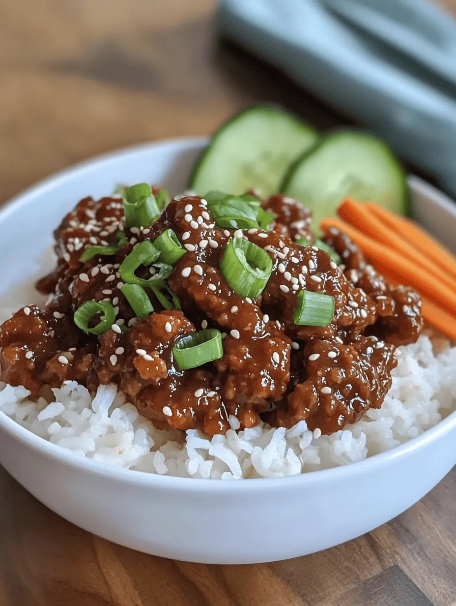 To ensure a successful and authentic Savory Korean Ground Beef Bowl, it's crucial to prioritize fresh, high-quality ingredients. Each component plays a vital role in the overall flavor profile of the dish. Let’s dive deeper into the key ingredients that contribute to the success of this recipe.