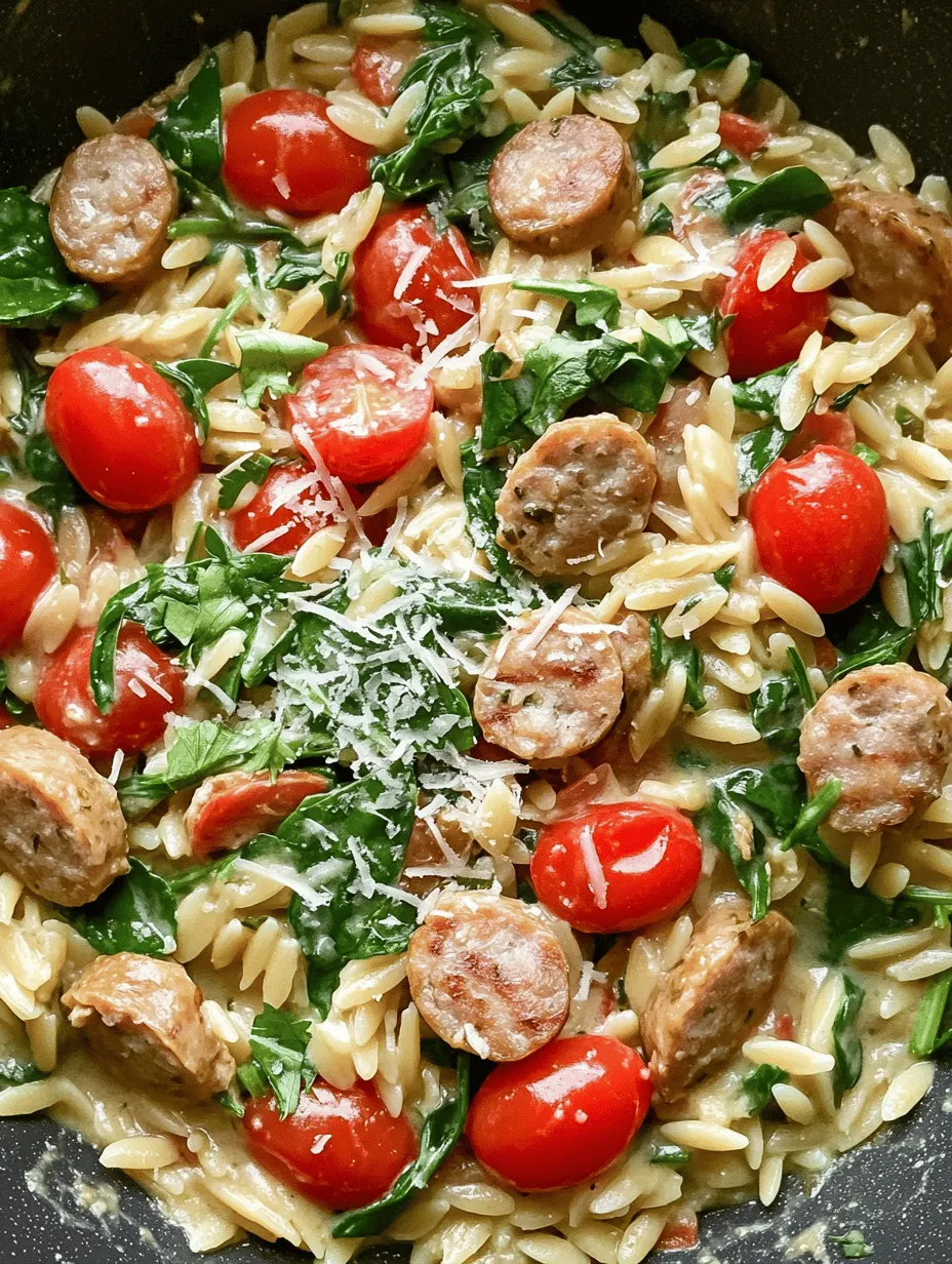 In a time where convenience is key, one-pan meals stand out as a go-to option for many home cooks. They are not only quick to prepare but also minimize cleanup, allowing you to enjoy your meal without the burden of a mountain of dishes afterward. The Creamy Chicken Sausage Orzo Skillet exemplifies this effortless cooking style, providing an entire meal in just one skillet. This recipe is ideal for busy weeknights when you want to whip up something delicious without spending hours in the kitchen.