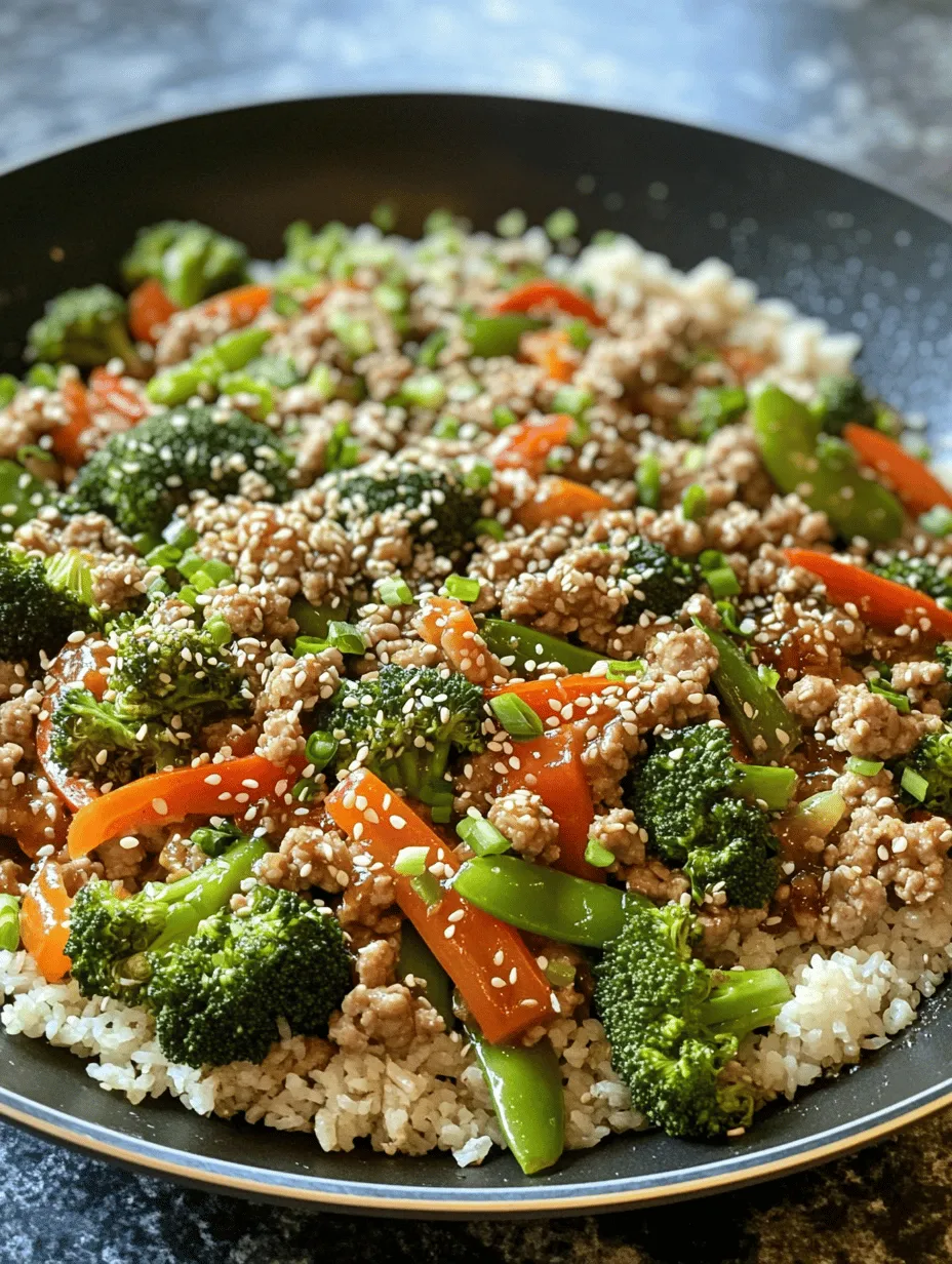 The beauty of stir fry lies in its versatility and speed. In just a matter of minutes, you can transform a handful of fresh ingredients into a mouthwatering meal. The high heat cooking method used in stir frying seals in flavors and nutrients, resulting in a dish that is both tasty and healthy. This particular recipe leverages the lean protein of ground turkey along with a colorful array of vegetables, ensuring that every bite is both satisfying and nutritious.