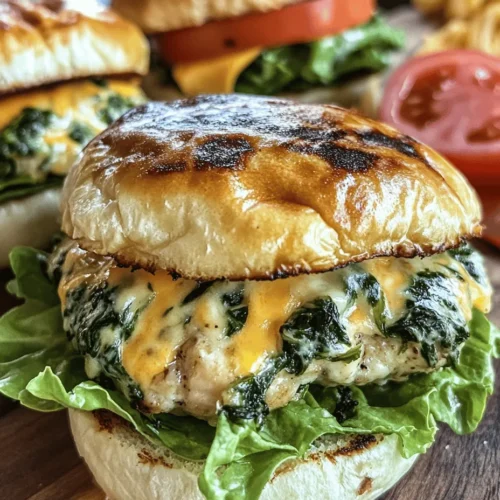 In recent years, chicken burgers have surged in popularity, emerging as a beloved alternative to traditional beef patties. This shift is not just a trend; it’s a response to the growing demand for healthier, lighter options that do not compromise on flavor. Among the myriad of chicken burger recipes available, the White Cheddar and Spinach Chicken Burger stands out as a deliciously innovative choice. This recipe combines the lean protein of ground chicken with the rich flavors of white cheddar cheese and the nutritional powerhouse that is spinach, resulting in a burger that is both satisfying and wholesome.
