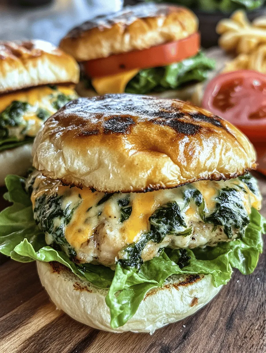 In recent years, chicken burgers have surged in popularity, emerging as a beloved alternative to traditional beef patties. This shift is not just a trend; it’s a response to the growing demand for healthier, lighter options that do not compromise on flavor. Among the myriad of chicken burger recipes available, the White Cheddar and Spinach Chicken Burger stands out as a deliciously innovative choice. This recipe combines the lean protein of ground chicken with the rich flavors of white cheddar cheese and the nutritional powerhouse that is spinach, resulting in a burger that is both satisfying and wholesome.