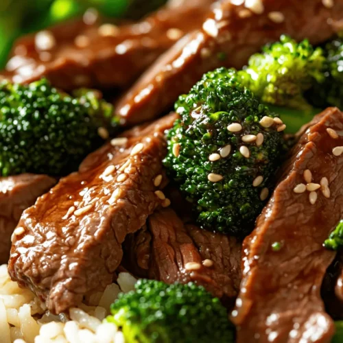 Wok-Tossed Beef and Broccoli is a cherished dish that has won over the hearts of many food lovers around the world. Originating from the vibrant landscapes of Asian cuisine, this dish is celebrated for its harmonious blend of flavors and textures. The tender cuts of beef, crisp-tender broccoli, and a savory sauce create a delightful culinary experience that can transport you to bustling Asian markets with every bite.