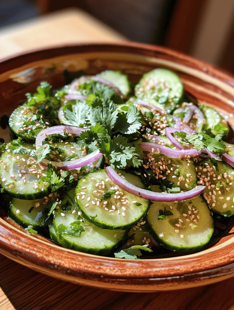 In recent years, Asian cuisine has captured the hearts—and palates—of food lovers around the globe, becoming a staple in many Western diets. The explosion of flavors, vibrant colors, and healthy ingredients makes dishes from this culinary tradition irresistible. One such dish that exemplifies the essence of Asian cooking is the Refreshing Asian Cucumber Salad. This light and flavorful salad showcases the crispness of cucumbers combined with an array of aromatic and zesty ingredients, making it not only a refreshing side dish but also an ideal snack for those hot summer days.