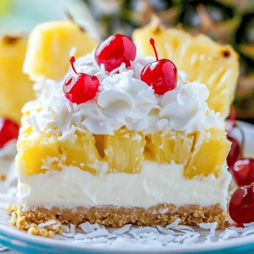 Welcome to the delightful world of no-bake desserts, where simplicity meets satisfaction in the most delicious way! If you’re looking for a treat that embodies the essence of summer while requiring minimal effort, then the Tropical Paradise No Bake Pineapple Cream Dessert is your perfect match. This refreshing dessert boasts a harmonious blend of tropical flavors and a creamy texture that is sure to impress at any gathering. Whether you’re a novice baker or an experienced home cook, this recipe allows you to whip up a delightful treat that brings sunshine to your table.