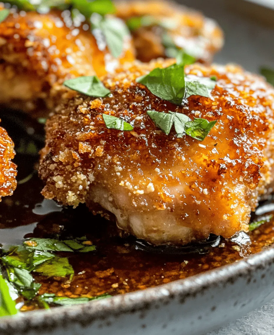 Are you ready to elevate your weeknight dinners with a dish that balances sweet, spicy, and savory flavors? Look no further than <strong>Crispy Hot Honey Feta Chicken</strong>. This delightful recipe features succulent chicken thighs that are coated in a crispy panko breadcrumb crust, drizzled with hot honey, and topped with creamy feta cheese. It’s a culinary treat that has been making waves in modern kitchens, with hot honey quickly emerging as a must-have ingredient for flavor enthusiasts.” /></p>
</p>
<h3>Baking the Chicken</h3>
</p>
<p>Once you have marinated your chicken thighs in the delicious hot honey mixture, it’s time to bake them to perfection. Preheat your oven to 425°F (220°C). Achieving the right oven temperature is crucial for ensuring that the chicken turns out crispy on the outside while remaining juicy on the inside. Higher temperatures allow the skin to render fat quickly, giving the chicken that delightful crunch we all crave.</p>
</p>
<p>When placing the chicken in the oven, ensure it is arranged in a single layer on a baking sheet lined with parchment paper. This not only prevents sticking but also allows for even airflow, which contributes to that perfect crispiness. Bake the chicken for about 25 to 30 minutes, turning it halfway through cooking to ensure even crisping. The internal temperature of the chicken thighs should reach at least 165°F (74°C) to ensure they are fully cooked. For the ultimate crispiness, consider broiling for the last 2-3 minutes of cooking, but keep a close eye to prevent burning.</p>
</p>
<h3>Preparing the Hot Honey Feta Mixture</h3>
</p>
<p>While your chicken is baking, you can prepare the hot honey feta mixture that will elevate this dish to new heights. Start by crumbling the feta cheese into a mixing bowl. For a balanced flavor profile, add in a drizzle of hot honey—about 2-3 tablespoons should suffice, but adjust based on your heat tolerance. This blend not only enhances the dish but also provides a creamy texture that contrasts beautifully with the crispy chicken.</p>
</p>
<p>To add complexity to the flavor, consider mixing in additional ingredients such as minced garlic, a splash of lemon juice, or fresh herbs like thyme or oregano. This will create a well-rounded mixture that perfectly complements the sweetness of the hot honey and the saltiness of the feta. Mix until all components are well combined, and set aside to allow the flavors to meld together while the chicken finishes baking.</p>
</p>
<h3>Serving Suggestions</h3>
</p>
<p>When it comes to serving your Crispy Hot Honey Feta Chicken, the options are plentiful. Pairing it with side dishes that bring out the flavors of the chicken can enhance your overall dining experience. Here are a few suggestions:</p>
</p>
<p>1. <strong>Roasted Vegetables</strong>: A medley of seasonal vegetables such as bell peppers, zucchini, and carrots can add color and nutrition to your plate. Toss them in olive oil, salt, and pepper, and roast them alongside the chicken for a cohesive meal.</p>
</p>
<p>2. <strong>Fresh Salads</strong>: A refreshing salad can balance the richness of the chicken. Consider a simple arugula salad with lemon vinaigrette or a Mediterranean quinoa salad with cucumbers, tomatoes, and olives.</p>
</p>
<p>3. <strong>Creamy Mashed Potatoes</strong>: For a comforting side, creamy mashed potatoes can soak up the hot honey feta sauce beautifully, providing a delightful contrast in textures.</p>
</p>
<h3>Presenting the Dish</h3>
</p>
<p>Presentation can elevate your meal from ordinary to extraordinary. When your chicken is done baking, place it on a large serving platter or individual plates and generously spoon the hot honey feta mixture over the top. For a touch of freshness and visual appeal, garnish with chopped fresh herbs like parsley, dill, or basil. These not only add a pop of color but also enhance the dish’s flavor profile.</p>
</p>
<p>For creative serving ideas, consider serving the chicken as part of a larger meal. Pair it with warm pita bread and a side of tzatziki for a Mediterranean-inspired feast. Alternatively, if you’re hosting a gathering, cut the chicken into strips and serve it on a platter with assorted dips and garnishes, encouraging your guests to enjoy it as finger food.</p>
</p>
<h3>Flavor Profile and Taste Experience</h3>
</p>
<p>The Crispy Hot Honey Feta Chicken features a balance of heat and sweetness that tantalizes the taste buds. The hot honey adds a delightful kick, which is beautifully countered by the creamy feta cheese. The chicken’s crispy exterior provides a satisfying crunch that gives way to the tender, juicy meat inside. This dish is a true celebration of contrasting textures and flavors, appealing to various palates.</p>
</p>
<p>Each bite showcases the harmony between the spicy sweetness of the hot honey and the salty, rich creaminess of the feta, creating a memorable dining experience. The dish isn’t just about satisfying hunger; it engages the senses, making every meal feel indulgent yet refined.</p>
</p>
<h3>Nutritional Information</h3>
</p>
<p>When enjoying Crispy Hot Honey Feta Chicken, it’s essential to consider the nutritional aspects. Each serving of this dish provides approximately 350-400 calories, depending on the portion size and specific ingredients used. Key nutrients include protein from the chicken thighs, calcium from the feta cheese, and various vitamins and minerals from the accompanying side dishes.</p>
</p>
<p>Chicken thighs are an excellent source of protein, providing essential amino acids necessary for muscle repair and growth. Additionally, they contain important vitamins like B6 and B12, which support metabolism and overall health. Feta cheese, while rich in flavor, also provides calcium and contributes to bone health. While indulgent, this dish can still fit into a balanced diet when enjoyed in moderation and paired with nutritious sides.</p>
</p>
<h3>Conclusion</h3>
</p>
<p>Crispy Hot Honey Feta Chicken is more than just a meal; it’s an experience that brings together a delightful array of flavors and textures. Its versatility makes it suitable for various occasions, whether you’re preparing a quick weeknight dinner, hosting a gathering, or meal prepping for the week ahead.</p>
</p>
<p>Encouraging readers to explore variations of the recipe is essential. Adjust the heat level of the hot honey, experiment with different cheeses, or incorporate seasonal vegetables into the dish. The beauty of this recipe lies in its adaptability to personal tastes, inviting creativity in the kitchen.</p>
</p>
<p>As you embark on making this flavorful dish, remember to savor the joy of home-cooked meals and the satisfaction that comes from creating something delicious. Crispy Hot Honey Feta Chicken is sure to become a favorite in your household—enjoy every bite!</p>
<div id=