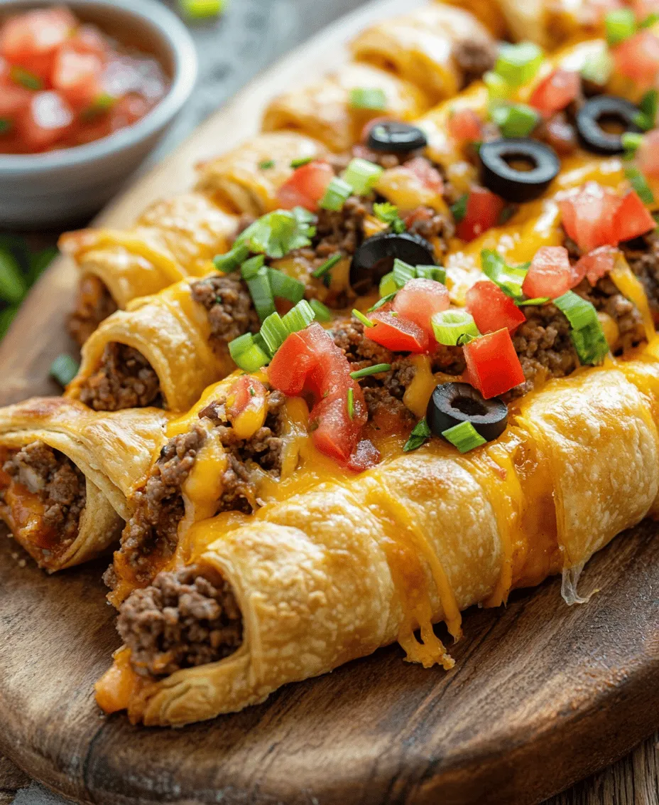 Cheesy Taco Sticks are a delightful fusion of flavors that encapsulate the essence of a taco while providing a convenient and fun twist. These savory snacks are not only perfect for casual gatherings and game-day celebrations but also make for a fantastic weeknight dinner option. The beauty of Cheesy Taco Sticks lies in their versatility; you can serve them as an appetizer at a party, a satisfying main dish for the family, or even a tasty lunchbox treat for kids.