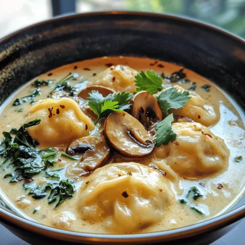 Curry dumpling soup is not just a dish; it's an experience that envelops you in warmth and flavor. This comforting meal combines delicate dumplings filled with savory ingredients and a rich, aromatic broth that tickles the taste buds. Whether you're seeking a hearty lunch or a cozy dinner, this curry dumpling soup is versatile enough to cater to both meat-lovers and vegetarians alike. The marriage of spices and textures in this dish makes it a standout choice for anyone looking to indulge in a satisfying bowl of goodness.
