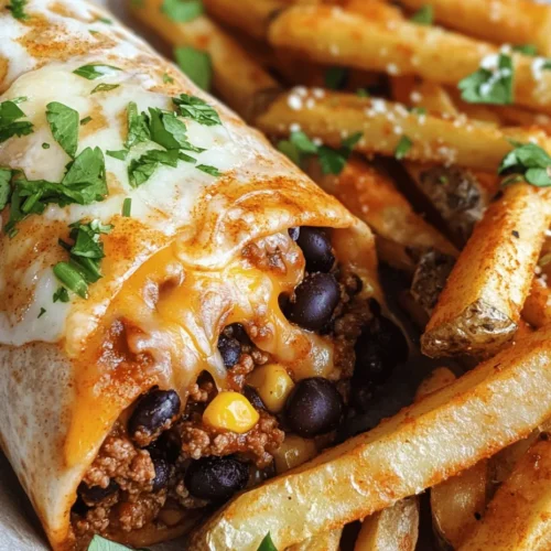 To create the ultimate Cheesy Beef Burritos with Crispy Fries, a selection of quality ingredients is essential. Each component plays a significant role, contributing to both the flavor and nutritional value of the dish. Let's delve into the key ingredients that make this meal truly special.
