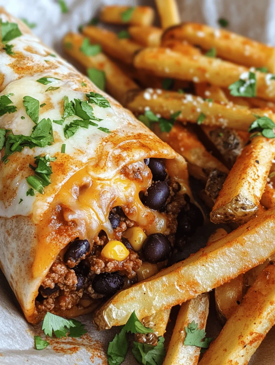 To create the ultimate Cheesy Beef Burritos with Crispy Fries, a selection of quality ingredients is essential. Each component plays a significant role, contributing to both the flavor and nutritional value of the dish. Let's delve into the key ingredients that make this meal truly special.