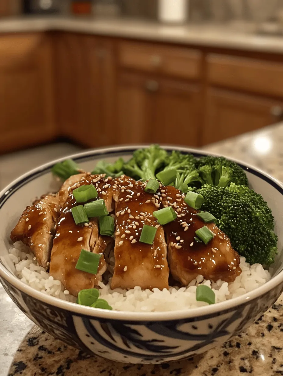 Teriyaki chicken is undeniably one of the most beloved dishes in Japanese cuisine, celebrated for its rich flavors and satisfying texture. Originating from the traditional Japanese cooking method of 'teriyaki,' which involves grilling or broiling meat and glazing it with a sweet and savory sauce, this dish has found its way into the hearts of food enthusiasts worldwide. The Teriyaki Chicken Rice Bowl takes this classic dish to the next level by combining tender pieces of chicken with fluffy rice, creating a balanced meal option that is both nourishing and delicious.