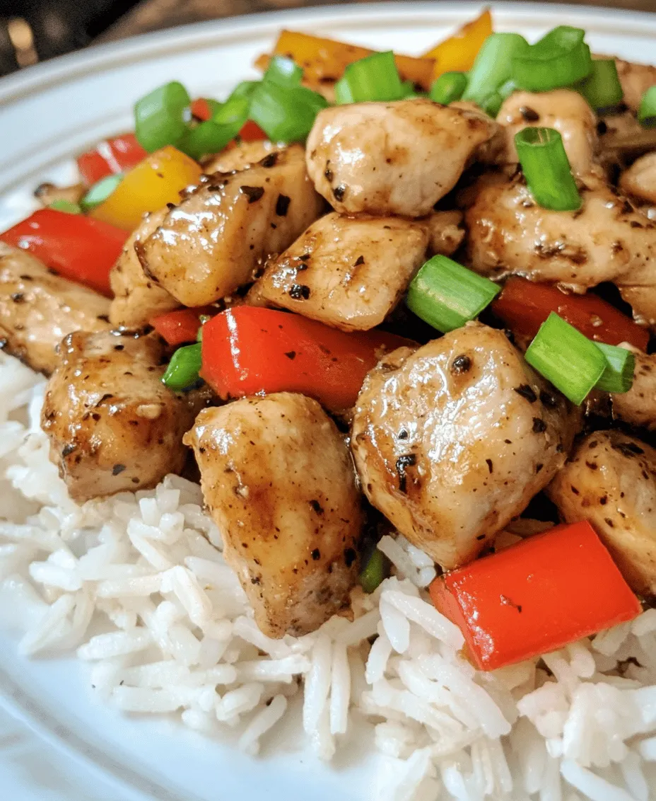 Welcome to the vibrant and mouthwatering world of Asian-inspired cuisine! Today, we will explore a dish that epitomizes the bold flavors and tantalizing aromas characteristic of this culinary tradition—Sizzling Black Pepper Chicken. This delightful recipe is the perfect blend of tender chicken thighs, freshly ground black pepper, and a colorful medley of vegetables, making it a fantastic choice for both weeknight dinners and special occasions.