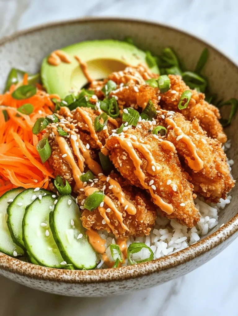 Bang Bang Chicken Bowls have taken the culinary world by storm, captivating taste buds with their delightful flavors and vibrant presentation. This dish is a perfect fusion of crunchy, fried chicken pieces, a creamy and spicy sauce, and an array of fresh vegetables. With its eye-catching colors and tantalizing textures, it's no wonder Bang Bang Chicken has become a favorite among food enthusiasts and home cooks alike.