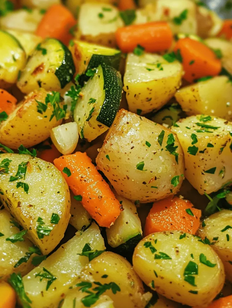 The joy of cooking lies not only in the delicious meals we create but also in the health benefits derived from using fresh, wholesome ingredients. In this article, we’ll explore a delightful and nutritious recipe for Garlic Herb Roasted Potatoes, Carrots, and Zucchini. This dish is not just simple to prepare; it is also bursting with flavor, making it a perfect side dish for any meal. Whether you're serving it alongside grilled chicken, a hearty steak, or a vegan entrée, these roasted vegetables will enhance your dining experience with their vibrant colors and delicious tastes.