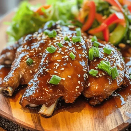 Aloha Shoyu Chicken Delight is a vibrant and flavorful dish that encapsulates the essence of Hawaiian cuisine. With its harmonious blend of savory soy sauce, sweet brown sugar, and a hint of honey, this dish is a delightful representation of the islands' culinary traditions. Not only is it packed with flavor, but it is also incredibly easy to prepare, making it an ideal option for those seeking a quick yet satisfying meal. Whether you're hosting a family dinner or a casual gathering with friends, Aloha Shoyu Chicken Delight is sure to impress.