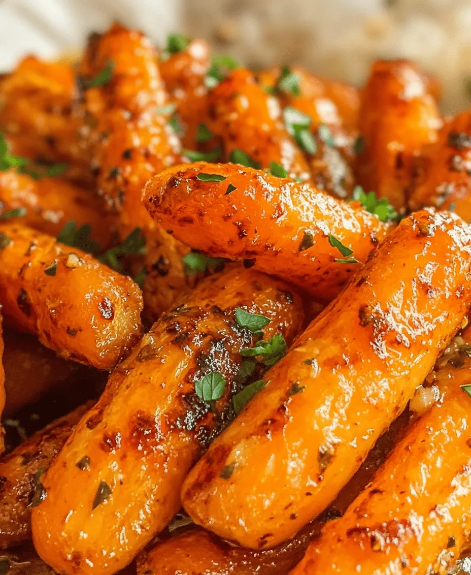 Roasted carrots are not only a vibrant addition to any meal, but they also serve as a delicious and nutritious side dish that can elevate your dining experience. The magical transformation of simple carrots into a sweet, caramelized treat happens when they are roasted in the oven. When you combine them with the savory notes of garlic, the richness of butter, and the sweetness of honey, you create a dish that is sure to impress your family and guests alike.