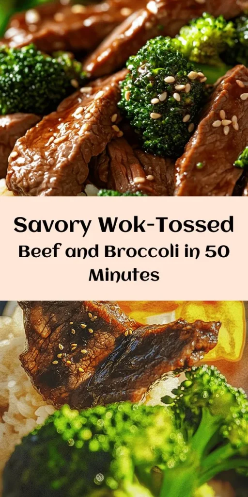Elevate your dinner with this easy Wok-Tossed Beef and Broccoli Delight! Tender flank steak meets vibrant broccoli in a savory sauce combining soy and oyster flavors. This quick stir-fry is perfect for busy weeknights and pairs beautifully with jasmine rice or noodles. Just marinate the beef, stir-fry with garlic and ginger, and enjoy a delicious meal in under an hour. Let's get cooking and bring some delicious Asian-inspired flavors to your table!