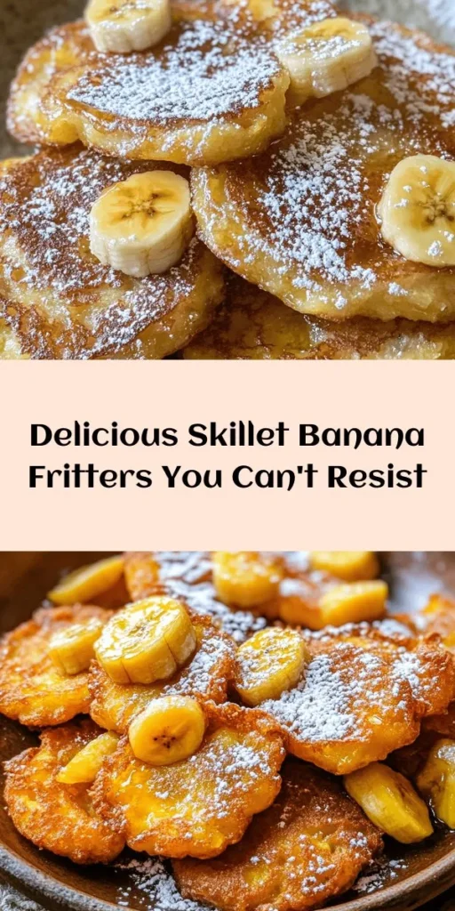 Indulge in these irresistible skillet banana fritters that are quick and easy to make! With just a few simple ingredients like ripe bananas, flour, and a hint of cinnamon, you can whip up a delicious treat in no time. Each fritter is perfectly golden and fluffy, ideal for breakfast or a sweet snack. Top them off with powdered sugar and a drizzle of honey or maple syrup for an extra touch of sweetness. Enjoy warm and savor every bite!
