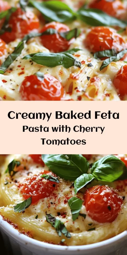 Discover the deliciousness of Baked Feta Pasta Delight! This easy recipe combines creamy feta cheese, juicy cherry tomatoes, and al dente penne pasta for a cozy meal that’s perfect for any occasion. With just a few simple ingredients like garlic, olive oil, and herbs, you can create a mouthwatering dish that’s bursting with flavor. Ready in about 45 minutes, this comforting pasta is a must-try! Garnish with fresh basil and Parmesan for an extra touch.