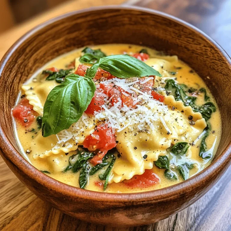 If you are searching for a dish that embodies comfort and warmth, look no further than Creamy Tuscan Ravioli Soup. This hearty soup is not only delightful but also incredibly satisfying, making it the perfect meal for any season. Whether you’re cozying up on a chilly winter night or enjoying a light dinner in the spring, this soup offers a rich, creamy texture paired with vibrant flavors that will tantalize your taste buds.