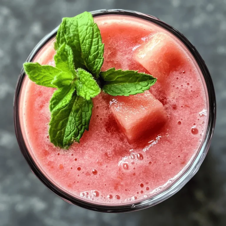 As the warm months of summer roll in, the craving for cool, refreshing beverages intensifies. Smoothies have surged in popularity as a healthy beverage choice, lauded for their versatility and nutritional benefits. These blended delights not only provide a quick and delicious way to enjoy fruits and vegetables but also serve as a refreshing escape from the heat. Among the myriad of smoothie options, the Chill Out Watermelon Smoothie stands out as the quintessential summer drink. It boasts a tantalizingly sweet flavor profile and hydrating properties that make it the perfect companion for sun-drenched days.