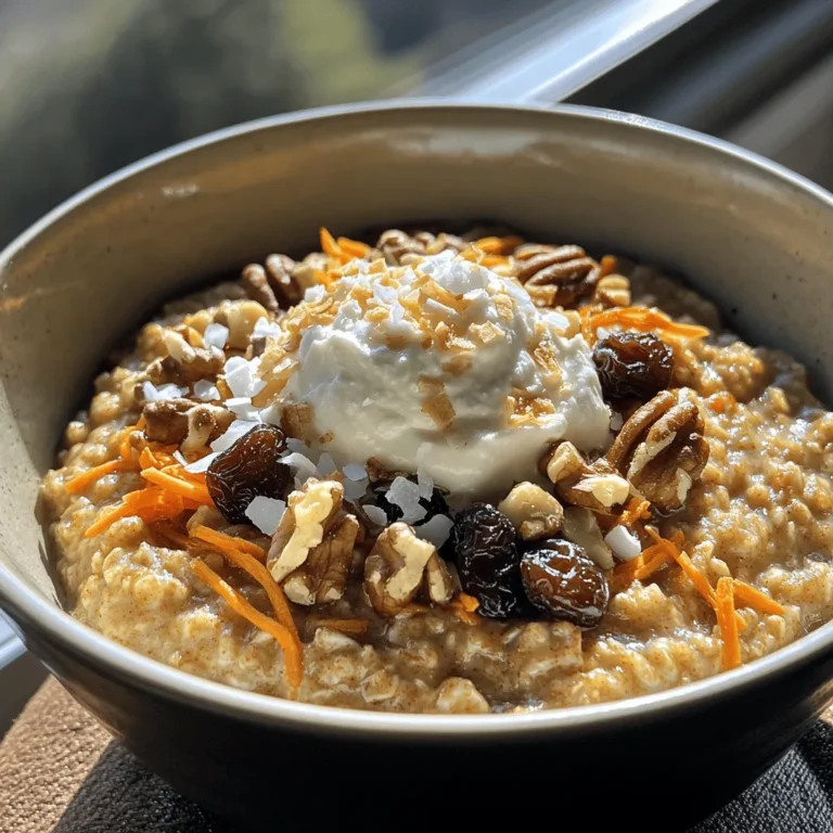 Oatmeal has long been celebrated as a wholesome breakfast choice, praised for its versatility, heartiness, and health benefits. As a staple in many households, oatmeal offers a blank canvas that can be transformed to suit various taste profiles, making it a favorite among health-conscious eaters. In recent years, there has been a surge in creative oatmeal recipes that blend traditional flavors with modern culinary twists. One delightful example of this trend is Carrot Cake Oatmeal, which combines the comforting flavors of classic carrot cake with the nutritious benefits of oats.