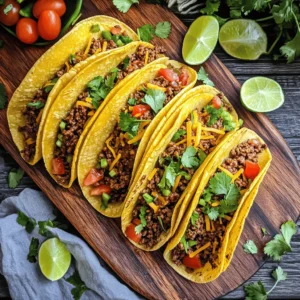 If you're searching for a taco recipe that tantalizes the taste buds with an irresistible blend of sweet, savory, and smoky flavors, look no further than Garlic Butter Honey BBQ Beef Tacos. This dish takes traditional taco fillings to a whole new level by incorporating rich garlic butter, the sweetness of honey, and a smoky BBQ sauce that wraps around juicy ground beef. Perfect for various occasions—from family dinners to casual gatherings—these tacos not only deliver on flavor but also offer a quick and straightforward preparation method that will have you serving up deliciousness in no time.