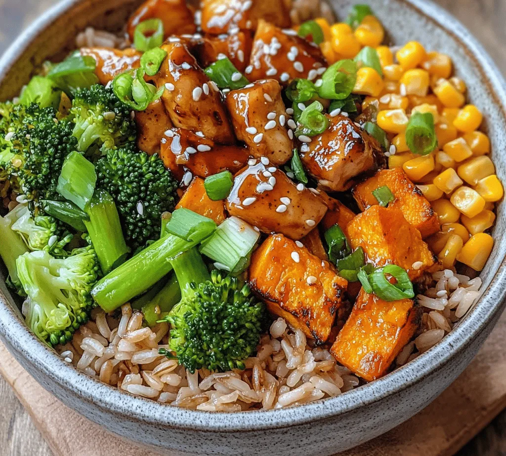 In the ever-evolving world of culinary delights, the Sweet and Savory Chicken & Sweet Potato Rice Bowl emerges as a standout dish that marries simplicity with flavor. This recipe is not only a feast for the taste buds but also a visual delight, showcasing vibrant colors and textures that make it a perfect centerpiece for any meal. The combination of tender chicken, earthy sweet potatoes, and hearty brown rice creates a satisfying bowl that is both nourishing and delicious.