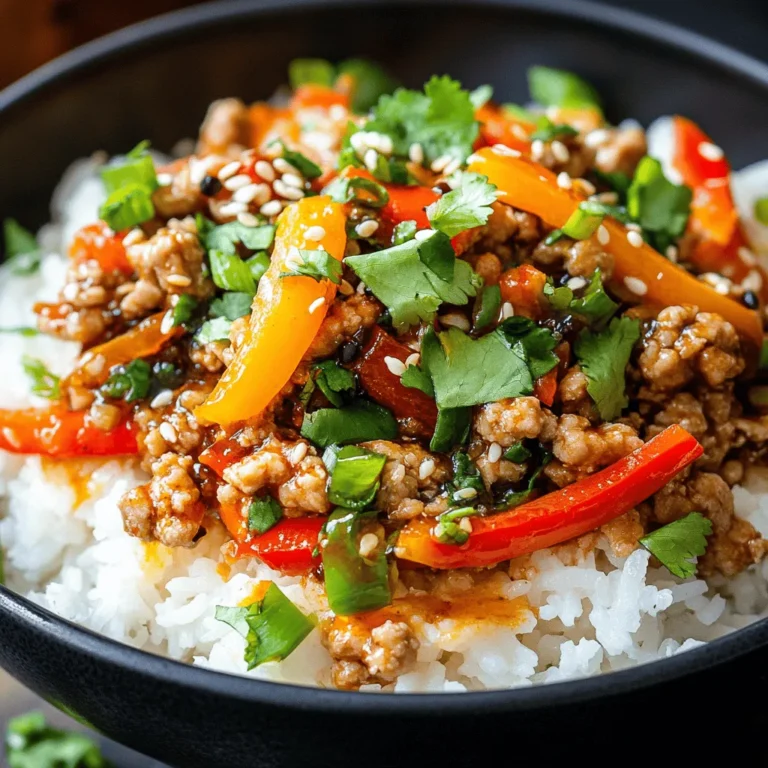 If you're looking for a meal that delivers both a punch of flavor and a satisfying texture, look no further than the Firecracker Ground Chicken Bowl. This dish is a delightful fusion that combines the savory richness of ground chicken with a vibrant mix of vegetables and a tantalizing sauce that brings everything together. The Firecracker Ground Chicken Bowl is not just a feast for the senses; it is also a practical choice for busy weeknights when you need dinner on the table in a hurry. With a preparation time of under 30 minutes, this dish fits into your hectic schedule while still providing a wholesome and delicious meal for the whole family.