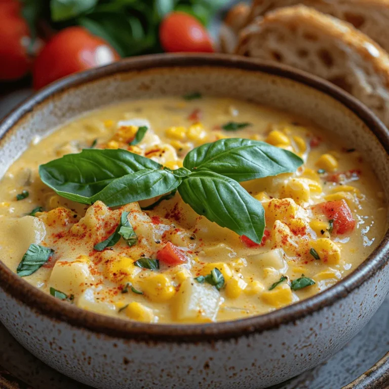 As the warm rays of the summer sun bathe the landscape in golden hues, there's a certain dish that captures the essence of this vibrant season: Sweet Summer Corn Chowder. This delightful chowder celebrates the bountiful harvest of fresh corn, elevating it to a creamy, comforting dish that warms the soul while refreshing the palate. With its sweet, buttery flavor and velvety texture, this chowder is not just a meal; it’s a culinary experience that embodies the joys of summer.