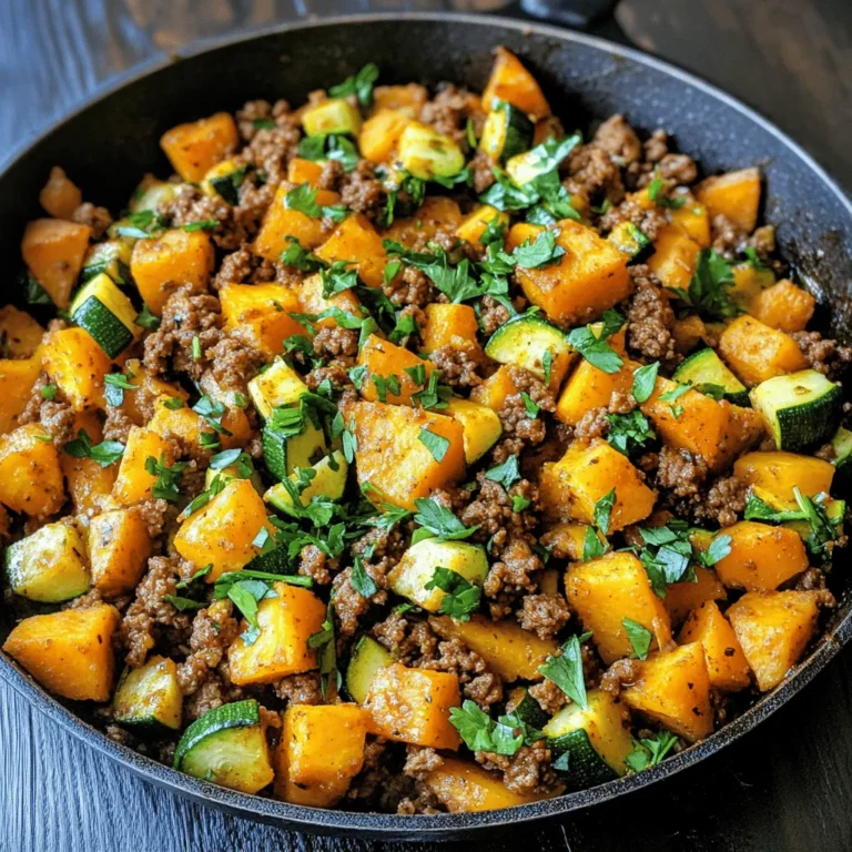 In today's fast-paced world, finding a delicious and nutritious meal that can be prepared quickly is essential for many home cooks. The *Savory Ground Beef Zucchini Sweet Potato Skillet* is a perfect solution, combining hearty ingredients in a single skillet for a meal that is both satisfying and easy to clean up. This one-pot dish not only saves time but also brings together a medley of flavors and textures that will delight your taste buds.