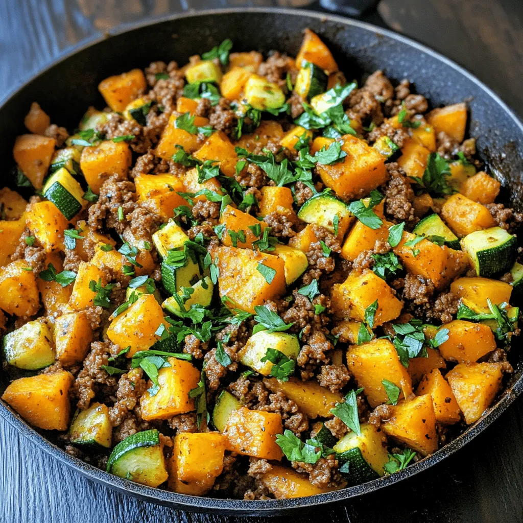 In today's fast-paced world, finding a delicious and nutritious meal that can be prepared quickly is essential for many home cooks. The *Savory Ground Beef Zucchini Sweet Potato Skillet* is a perfect solution, combining hearty ingredients in a single skillet for a meal that is both satisfying and easy to clean up. This one-pot dish not only saves time but also brings together a medley of flavors and textures that will delight your taste buds.