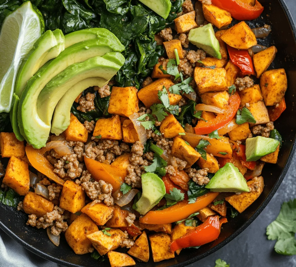 In today’s fast-paced world, the demand for easy and nutritious meals is more crucial than ever. Busy schedules often leave little time for elaborate cooking, making one-pan meals an ideal solution for home cooks looking to combine convenience with healthy eating. The Ground Turkey Sweet Potato Skillet is a prime example of a dish that meets these criteria. It’s not only quick to prepare but also packed with nutrients, making it a perfect choice for weeknight dinners when you want something delicious without spending hours in the kitchen.