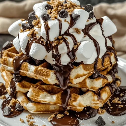 Imagine the cozy ambiance of a campfire, the sweet aroma of melting chocolate, and the satisfying crunch of graham crackers, all wrapped up in a warm, fluffy waffle. Welcome to the world of Indulgent S’mores Waffles—a delightful fusion of two beloved treats that brings nostalgia and joy to your breakfast table or dessert spread. This recipe takes the classic S’mores, typically enjoyed around a fire, and transforms them into a versatile waffle that can be enjoyed any time of day.