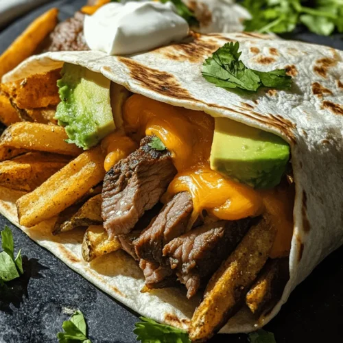 Indulgent comfort food has a universal appeal, often evoking feelings of warmth, satisfaction, and a touch of nostalgia. Among the myriad of dishes that offer solace in every bite, burritos stand out as a versatile option that caters to a wide range of palates. The beauty of a burrito is its adaptability; it can be filled with anything from beans and rice to succulent meats and vibrant vegetables. Today, we invite you to explore a unique twist on this beloved classic with our Steak & Cheese Dirty Fry Burritos.