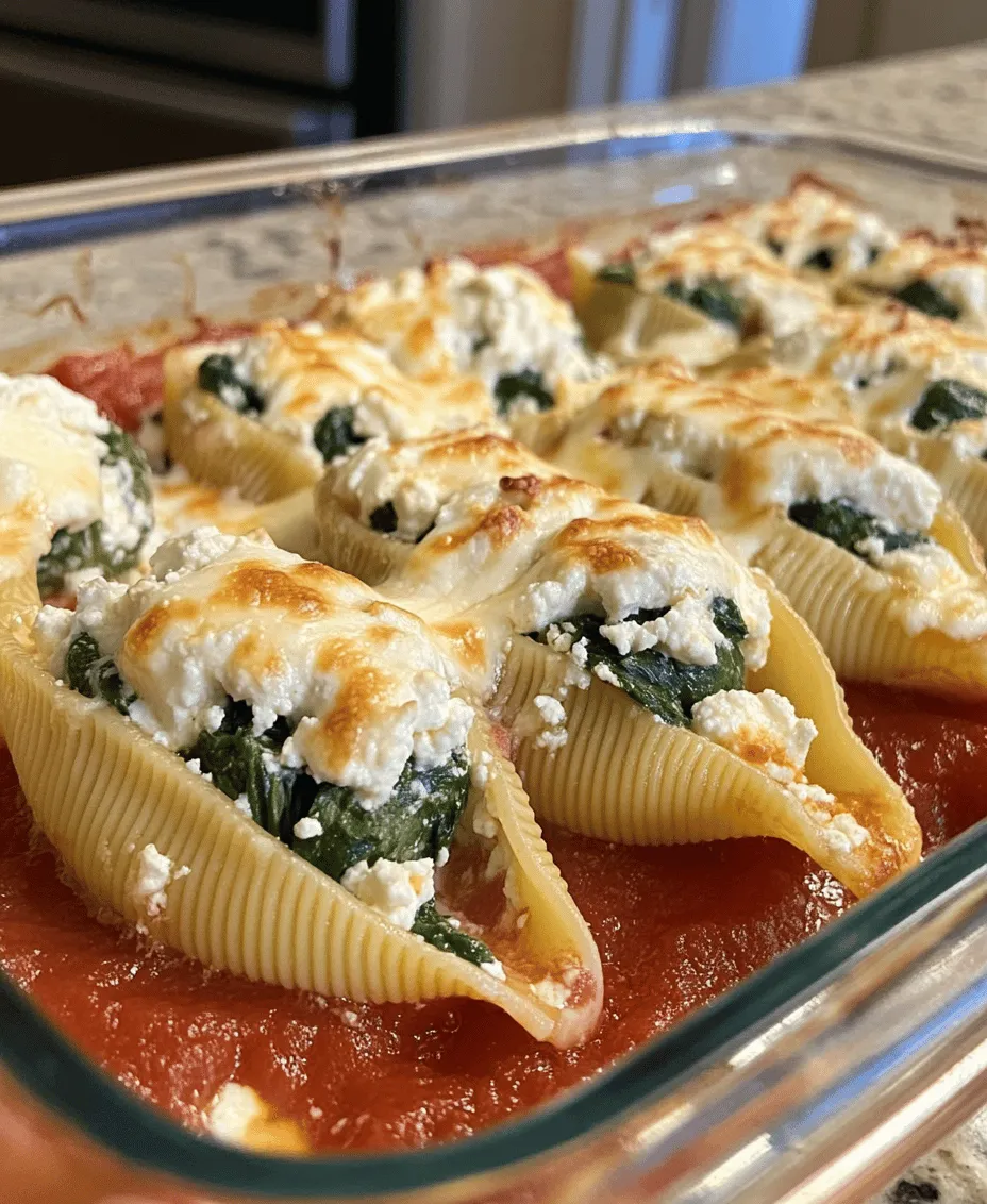 To create the perfect Spinach & Ricotta Stuffed Shells, it is essential to understand the role of each ingredient. This knowledge not only enhances the cooking experience but also ensures that you achieve the best possible results.
