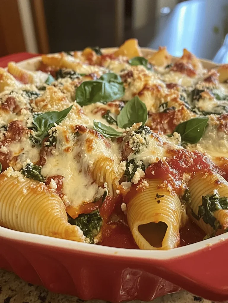 To create the perfect Spinach & Ricotta Stuffed Shells, it is essential to understand the role of each ingredient. This knowledge not only enhances the cooking experience but also ensures that you achieve the best possible results.