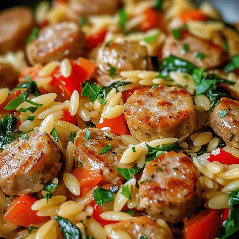 In the hustle and bustle of modern life, finding time to prepare a wholesome meal often feels like a daunting task. That's where one-pan meals come to the rescue, offering not only convenience but also a delightful blend of flavors and textures that can satisfy even the pickiest eaters. Among these comforting dishes, Creamy Chicken Sausage Orzo stands out as a crowd-pleaser that marries the heartiness of chicken sausage with the creamy goodness of orzo pasta.