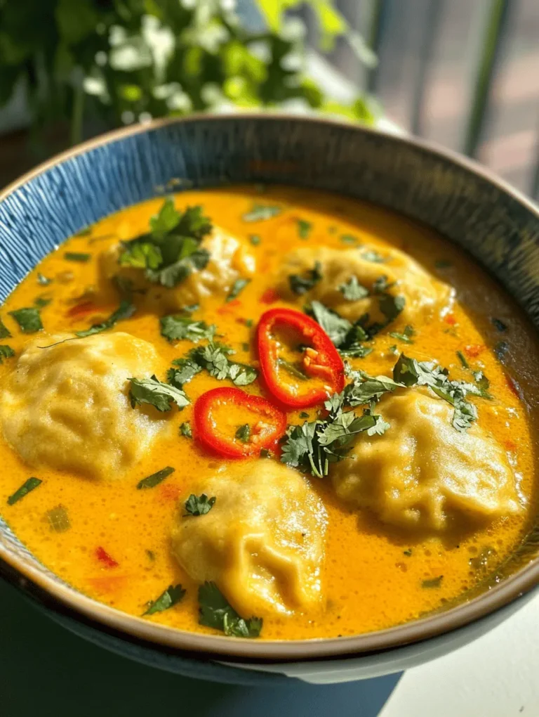 In the vast realm of global cuisine, few dishes resonate as deeply as soup does. It holds a special place not only in the hearts of those who enjoy it but also in the culinary traditions of numerous cultures. One such dish that exemplifies this connection is the Curry Bliss Dumpling Soup. This vibrant and aromatic soup combines the rich flavors of curry with the comforting texture of dumplings, creating a dish that is both nourishing and satisfying.
